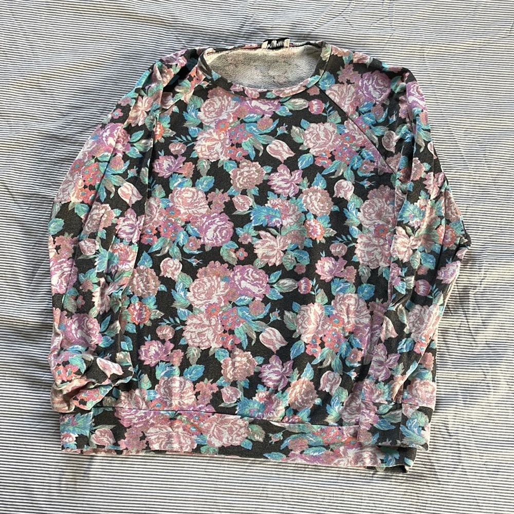 Show Me Your MuMu French Terry Floral Sweater